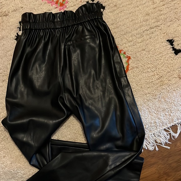 Suncoo Paris Faux Leather Joggers - Picture 3 of 3